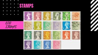 RareBeautifulold Stamps UK stamps in the 1960s and 1970s [upl. by Schug]