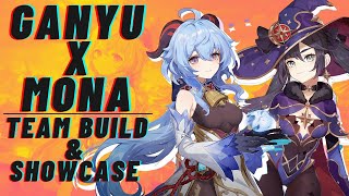 Ganyu and Mona Team Build  Showcase GENSHIN IMPACT [upl. by Byler]