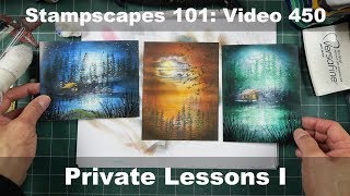 Stampscapes 101 Video 450 Private Lessons I Scenic Makeover [upl. by Kingsley]