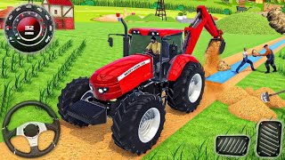 Indian Tractor Driving Farming 3D  Real Grand Farm Transport Walkthrough  Android GamePlay [upl. by Schreibe]