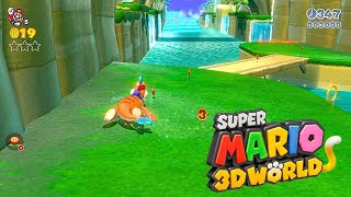 PLESSIES PLUNGING FALLS  WORLD 14  Super Mario 3D World  Gameplay And Walkthrough [upl. by Eugnimod]