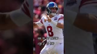 Daniel Jones week 1 compared to week 2 nflfootballdanieljones [upl. by Ativla245]