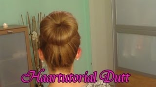 Easy Dutt mit und ohne Kissen High Bun [upl. by Towroy889]