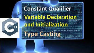 Constant Qualifier in C  Variable Declaration and Initialization  Type Casting Study With Me [upl. by Sialac]