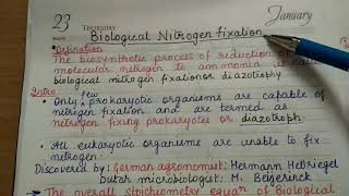 Nitrogen Fixation 2 Biological mechanism [upl. by Wenonah]