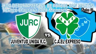 241026 TLDFSM Clausura F14 5taDiv  Juventud Unida RC vs CAEl Expreso [upl. by Netsrek]