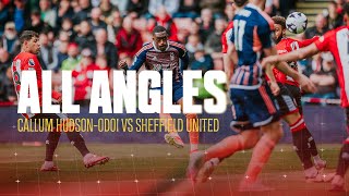 Every angle of HudsonOdois STUNNING finish 🎯  Sheffield United 13 Forest  Premier League [upl. by Inus581]