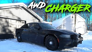 Dodge Charger Pursuit AWD CUSTOM PUSH BAR [upl. by Onaimad]