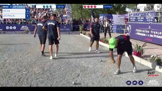 FRENCH PETANQUE CHAMPIONSHIP 2024 I MENS DOUBLES FELTAINHELFRICK vs LACROIX  DOERR [upl. by Baalbeer]