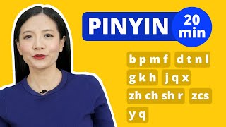 Learn Chinese Alphabet Pinyin 20 minutes  Beginner Chinese Pronunciation Lesson [upl. by Reilamag]