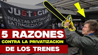 5 razones CONTRA LA PRIVATIZACION y mentiras de MILEI [upl. by Clemen]