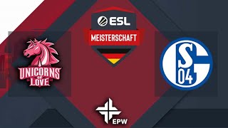 ESL Wintermeisterschaft 2019  Div 1  Spieltag 2  Schalke 04 vs UOL SE [upl. by Nitaf]