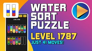 Water Sort Puzzle Level 1787 Walkthrough 41 Moves [upl. by Quar]