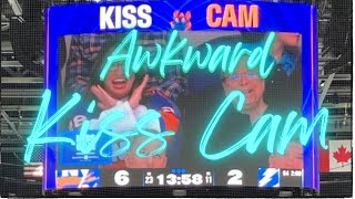 Awkward moments on the Kiss Cam  UBS Arena  Feb 2024 [upl. by Eicnan]