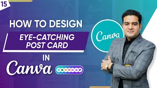 How to Make a Postcard in Canva  Postcard Design Tutorial Free  StepByStep Process canva [upl. by Sallad333]