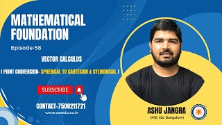 Episode58 Point Conversion Spherical to Cartesian amp Cylindrical [upl. by Constantin]