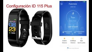 Configuración Smartband ID 115 Plus en 2021 parte 1 banda inteligente [upl. by Moorish]