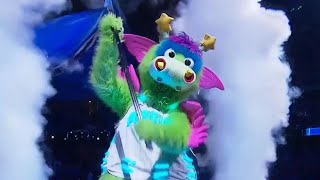 STUFF  Magics mascot hypes the fans at Playoff Game with crazy Energy [upl. by Koziarz551]