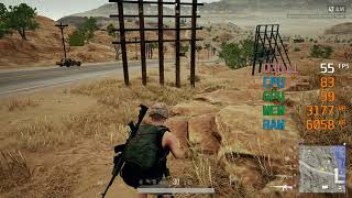 GeForce GTX 1050 ti  AMD Athlon 200GE  PUBG FPS Test Miramar Medium [upl. by Lawler]