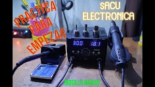 Estación de soldar de calidad 8582D Buena Bonita y Barata Unboxing y Review [upl. by Nhepets]