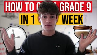 HOW TO GET A GRADE 9 IN GCSES IN 1 WEEK [upl. by Adnoyek]