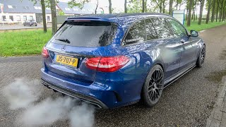 Mercedes C63S AMG Estate with iNNOTECH Performance Exhaust  LOUD Revs Accelerations Tunnelrun Etc [upl. by Belmonte]