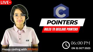 3 Rules to declare pointers in c  Declaration rules for pointers [upl. by Cirederf]