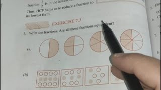 Ncert class 6th Maths  Chapter 7 Ex 73 Fractions Solutions [upl. by Nidla]