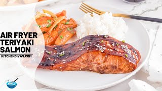 The Best Air Fryer Teriyaki Salmon Recipe [upl. by Ipoillak572]