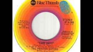 The Pointer Sisters Easy Days [upl. by Landa602]