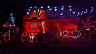 Bostwick Family Lightshow Halloween edition 20244 [upl. by Uund]