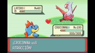 POKEMON EMERALD  CROCONAW  ATRACCIÓN  ATTRACT [upl. by Ogait]