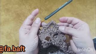 fabaft crochet pattern mandala Lili آموزش ماندالا لی لی رج پایانی [upl. by Lohcin]