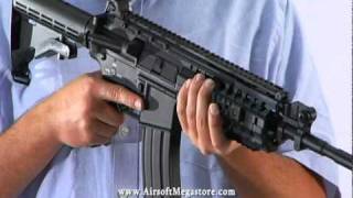 Airsoft Megastore Review DBoys M4 SSystem RIS Full Metal AEG Rifle Airsoft Gun [upl. by Hegyera]