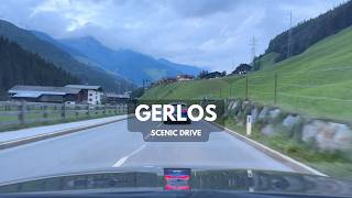 🇦🇹 4k Alpine Driving Gerlos Pass in gloomy weather  Austria Tirol [upl. by Molloy]