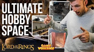 My ULTIMATE Middle Earth Hobby Space  Shed Renovation  Warhammer [upl. by Yelsnya684]