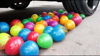 Crushing Crunchy amp Soft Things by Car EXPERIMENT Car vs Coca Cola Food Long Balloons [upl. by Lamaaj34]