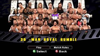 WWE Smackdown vs Raw 2008  ROYAL RUMBLE Full Match [upl. by Yerxa]