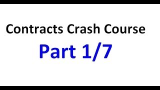 Contracts  Exam Crash Course Part 17 [upl. by Leunamne]