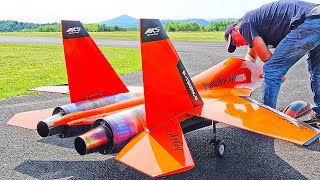 INSANE MANEUVERS WITH THRUST VECTOR HUGE SUCHOI SU30 RC TURBINE JET MODEL FLIGHT DEMONSTRATION [upl. by Loutitia93]