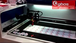 CCD Series with Colored Camera Laser Cutting Machine for Label GBOS [upl. by Dahc120]