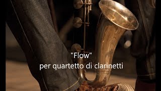 Umberto Bombardelli  quotFlowquot for clarinet quartet 1994 [upl. by Ange]