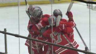 Spartan Hockey Canandaigua score late in tie [upl. by Shelbi]