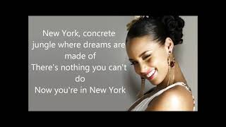 Alicia Keys Empire State Of Mind  oh New York song [upl. by Laban583]