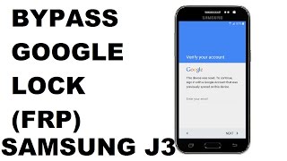 Bypass Google Account Lock FRP on Samsung Galaxy J2 J3 J5  March 2017 [upl. by Ayahs]