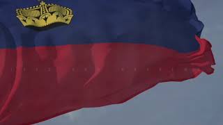 National Anthem and Waving flag of Liechtenstein [upl. by Eirena]