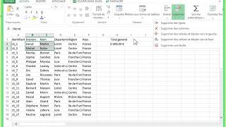 12 Supprimer des éléments excel [upl. by Skoorb961]