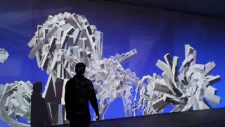 Miguel Chevalier  Fractal Flowers Responsive Environment 2008 [upl. by Monty]