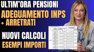 🔴PENSIONI MAGGIOTABELLE AGGIORNATE X OGNI FASCIA 📢ESEMPI NUOVI MAXI IMPORTI ADEGUAMENTOARRETRATI [upl. by Anelrahc]