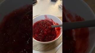 CRANBERRY SAUCE RECIPE TUTORIAL HOMEMADE  homemade recipe cranberrysauce shorts howtomake [upl. by Hiroko]